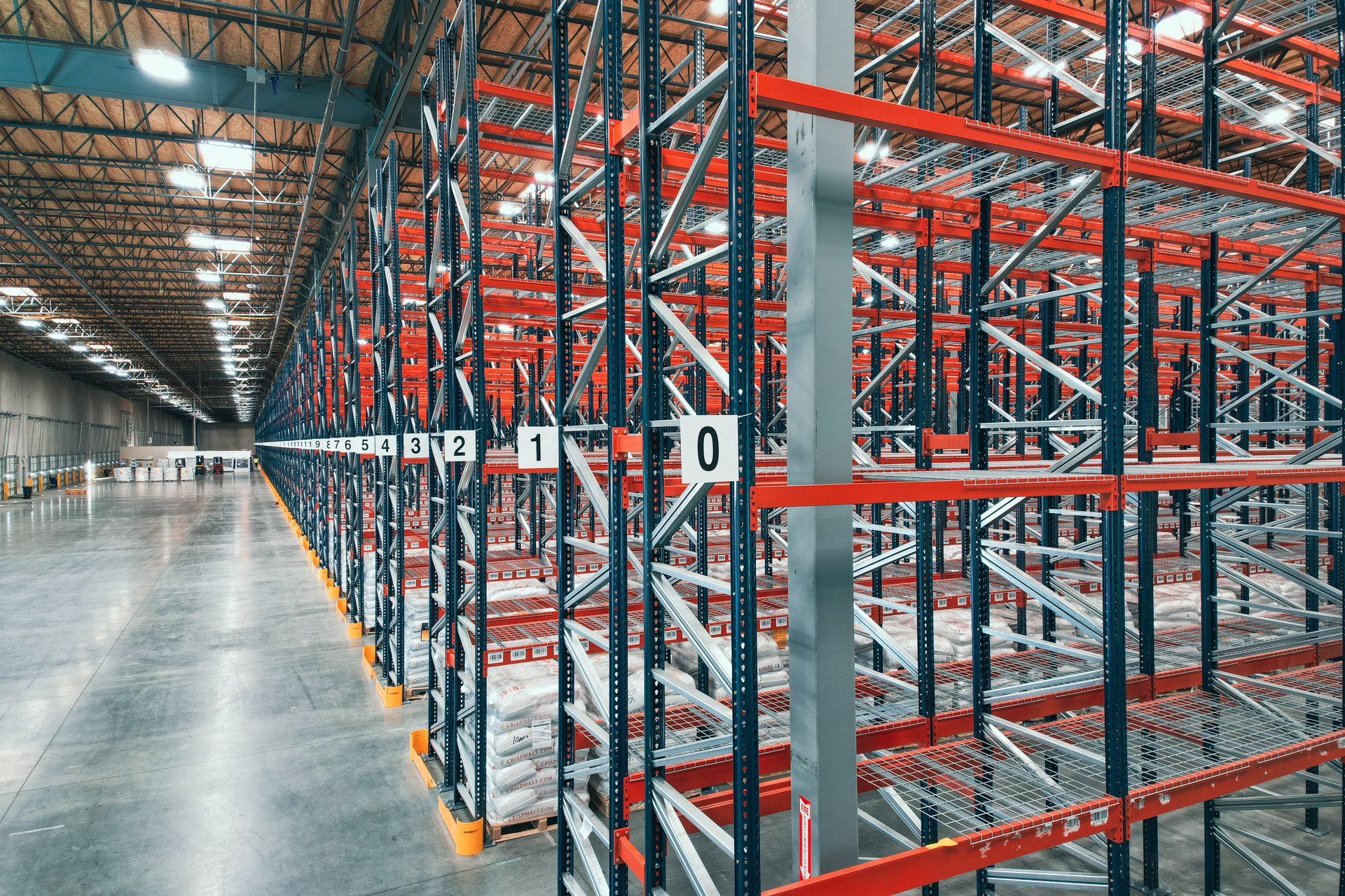 Industrial pallet racking warehouse in Buda Texas